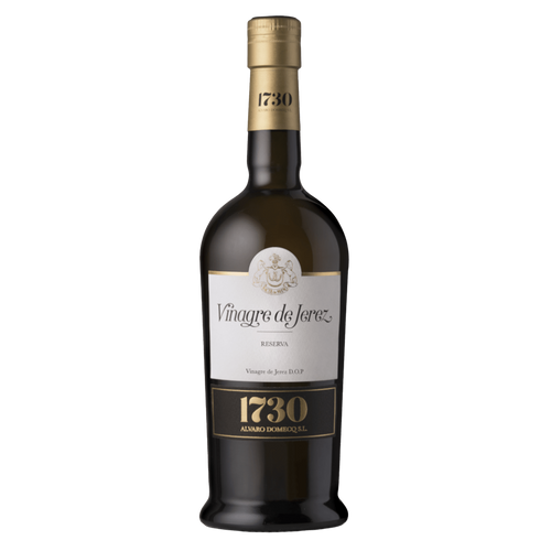 Een fles sherry-azijn van Alvaro Domecq. 37,5 cl